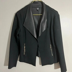 Ravel Black Drape Front Jacket Size‎ M